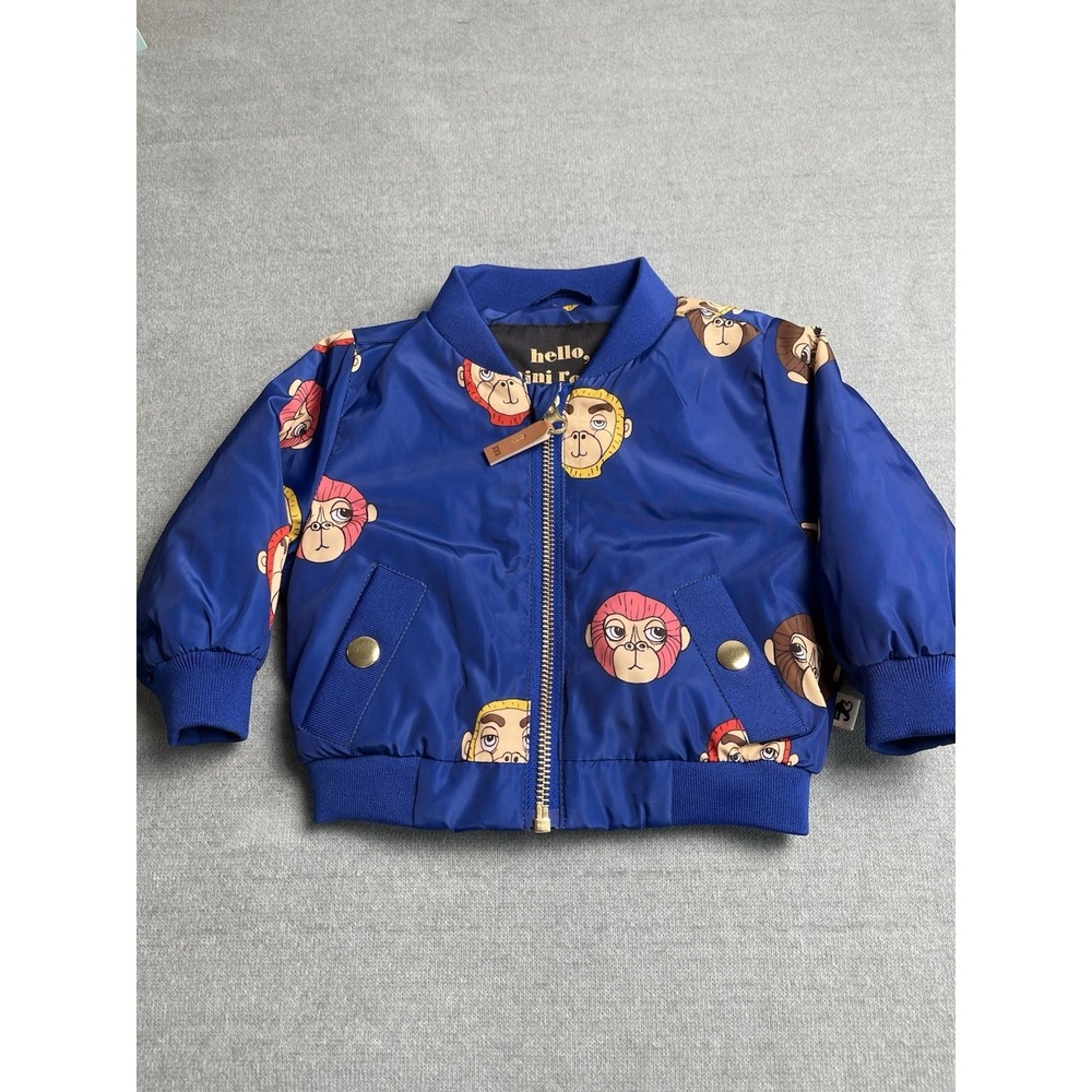 Mini Rodini Baby Monkey bomber jacket - size 56/62 1-4 Months